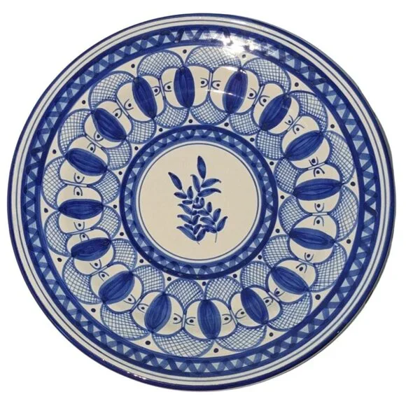 Hand-Painted Spanish Ceramic Wall Plate Ladies Faces Olive Artespana Figrs 1989 - Picture 1 of 12